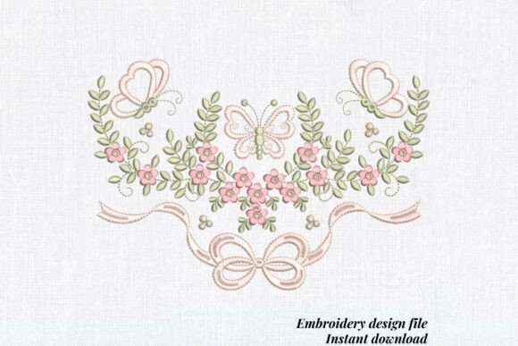A Floral Butterfly Border for Romantic Holiday Gifts