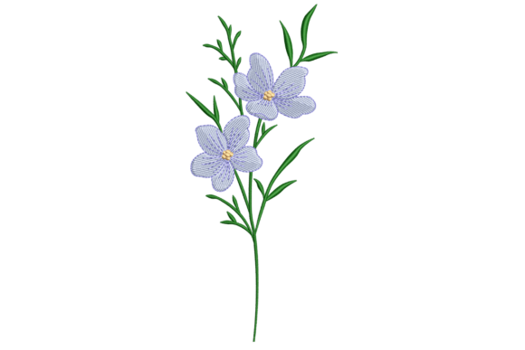 A Fresh, Modern Blue Wildflowers Embroidery Design Review