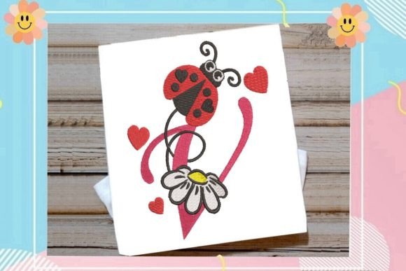 A Professional Review of the Ladybug V Letter Monogram Design