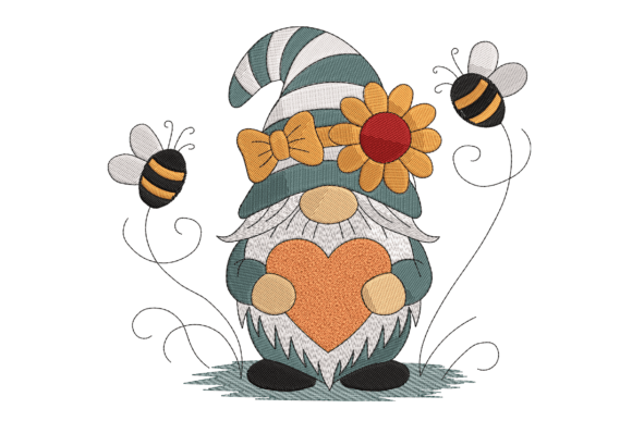 A Professional Review of the Spring Bee Gnome Embroidery Design