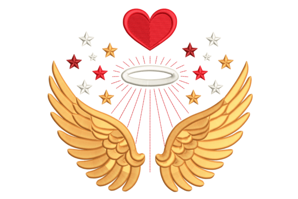 A Professional's Review of Angel Wings Heart Embroidery