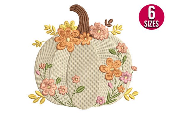 A Warm Review of the Floral Fall Pumpkin Embroidery Design