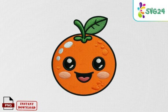 An Adorable Orange Face Embroidery Design Review