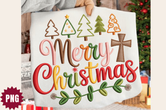 Merry Christmas Embroidery PNG: A Designer's Review