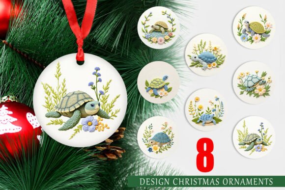 Ornament Turtle Embroidery: A Holiday Design Review