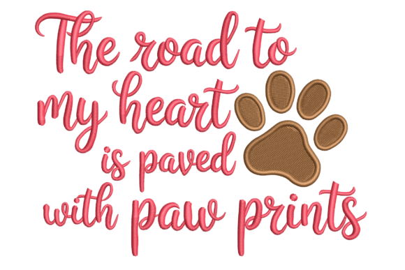 Road to My Heart Paw Print Embroidery Design Review